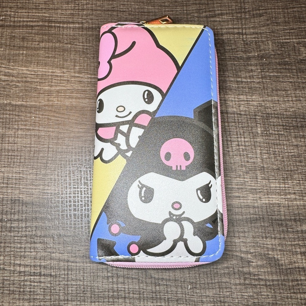 Sanrio Character Wallet - Pink, Yellow, Blue, Black